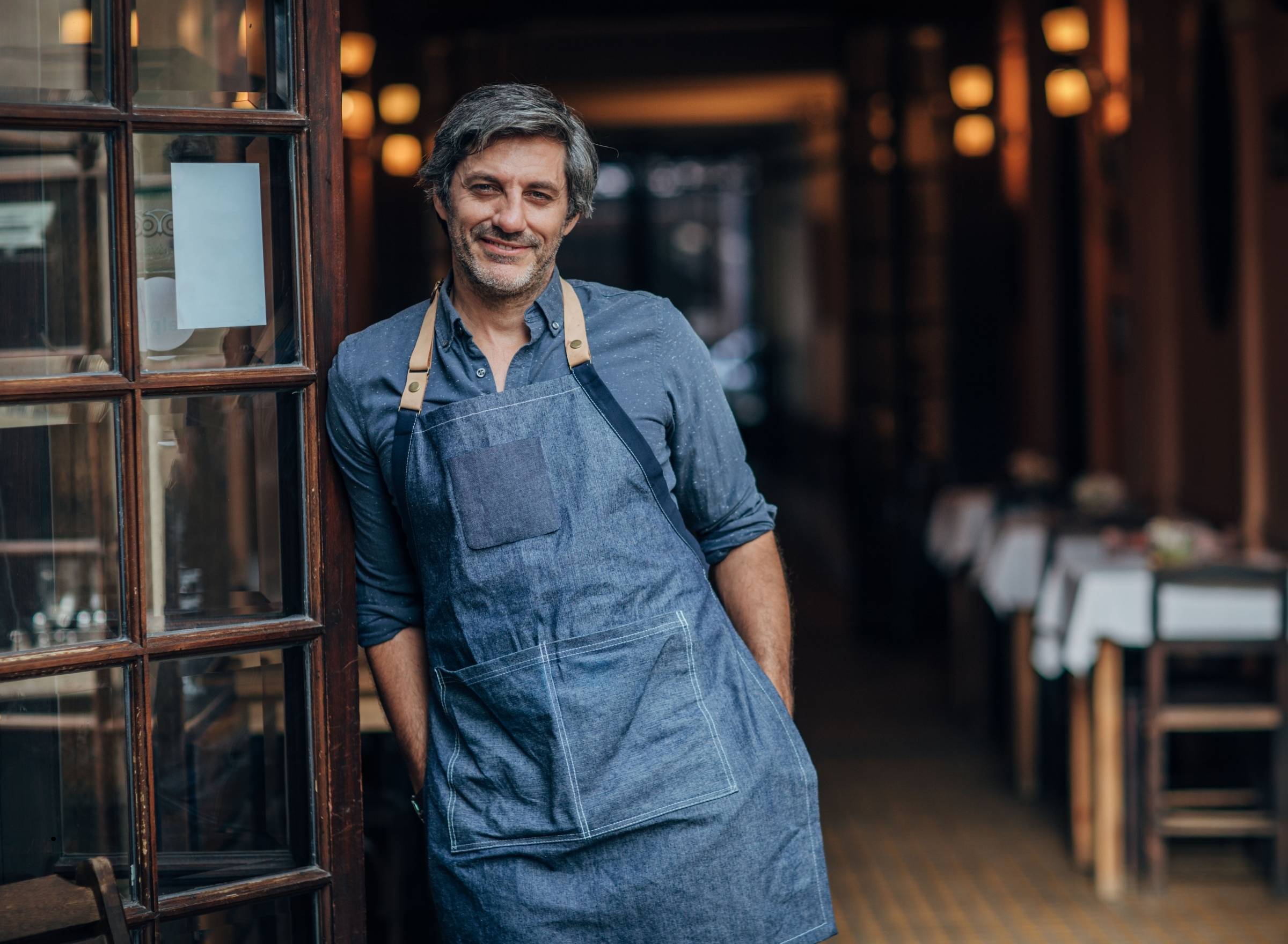 Small business owner at their business