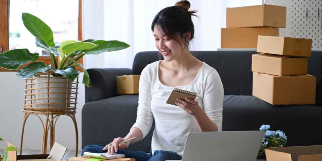 Business owner checking the balance of a ClearBizDebt settlement escrow account