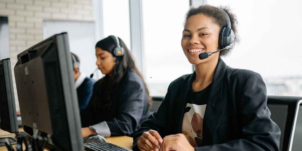 ClearBizDebt representative on a weekly check-in call with a merchant cash advance client